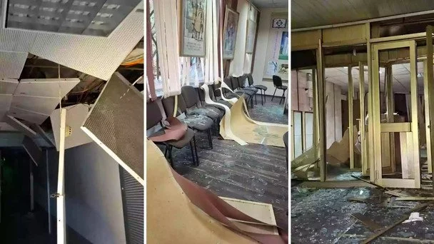 "Вибиті вікна від першого до дев’ятого поверху": в Києві пошкоджено Книжкову палату України